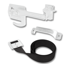 White Powder Coated Hardware